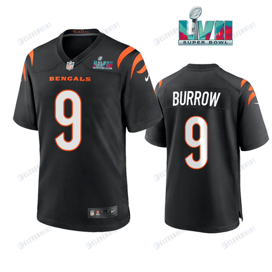 Joe Burrow 9 Cincinnati Bengals Super Bowl LVII Men Game Jersey