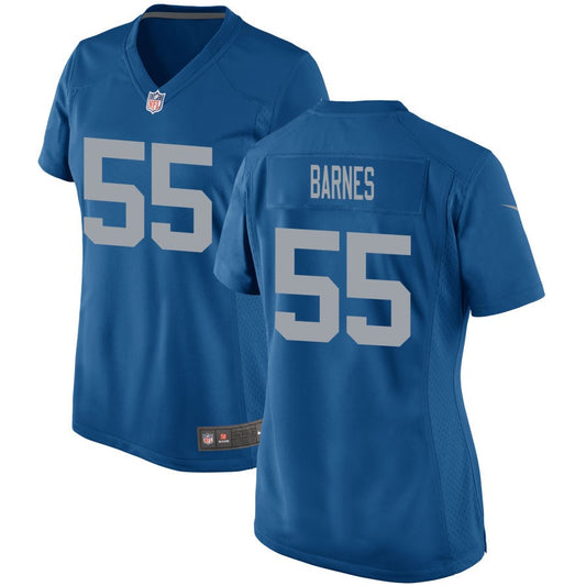 Derrick Barnes Detroit Lions Nike Women's Throwback Game Jersey - Blue