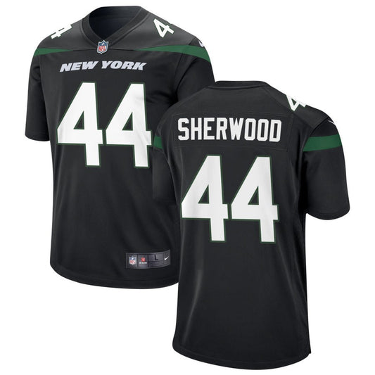 Jamien Sherwood New York Jets Nike Alternate Game Jersey - Stealth Black