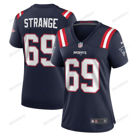 Cole Strange 69 New England Patriots Women Game Jersey - Navy
