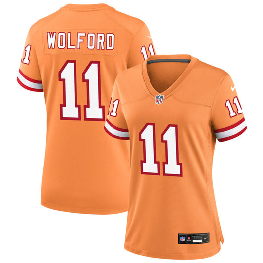 John Wolford Tampa Bay Buccaneers Nike Women's Throwback Game Jersey - Orange