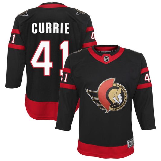 Josh Currie Ottawa Senators Youth Home Premier Jersey - Black