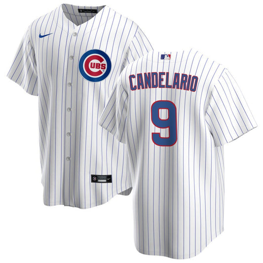 Jeimer Candelario Chicago Cubs Nike Home Replica Jersey - White