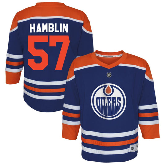 James Hamblin  Edmonton Oilers Outerstuff Preschool Home Replica Jersey - Royal