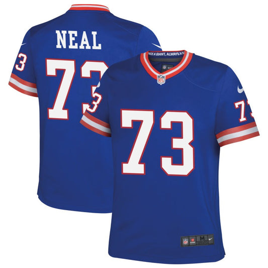 Evan Neal New York Giants Nike Youth Classic Game Jersey - Royal