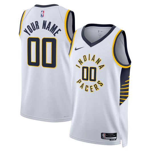Indiana Pacers Nike Unisex Swingman Custom Jersey White - Icon Edition