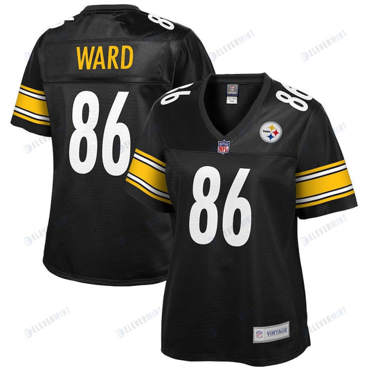 Hines Ward 86 Pittsburgh Steelers Pro Line Women Retired Jersey - Black