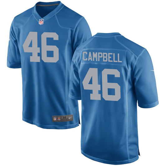 Jack Campbell Detroit Lions Nike Throwback Game Jersey - Blue