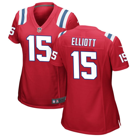 Ezekiel Elliott New England Patriots Nike Women's Alternate Jersey - Red