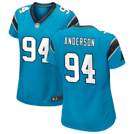 Henry Anderson Carolina Panthers Nike Women's Alternate Game Jersey - Blue