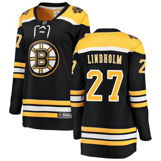 Hampus Lindholm Boston Bruins Fanatics Branded Women's Home Breakaway Jersey - Black